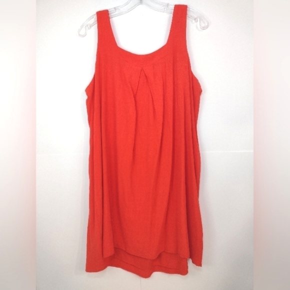 Sadie & Sage women's orange sleeveless, tank dress size (L) - Picture 6 of 11